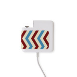 Wall Charger Wrap in 2 Sizes, Paper Leather, Blue RedZigZag | AddOns | iCoverLover.com.au
