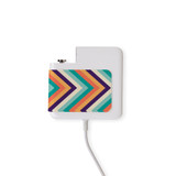 30W Wall Charger Wrap (125mm x 30mm), Paper Leather, Zigzag Rainbow | AddOns | iCoverLover.com.au