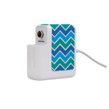 61W Wall Charger Wrap (160mm x 40mm), Paper Leather, Blue And Green Waves | AddOns | iCoverLover.com.au