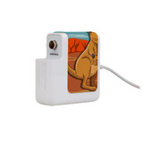 61W Wall Charger Wrap (160mm x 40mm), Paper Leather, Kangaroo Illustration | AddOns | iCoverLover.com.au