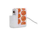 61W Wall Charger Wrap (160mm x 40mm), Paper Leather, Basketballs | AddOns | iCoverLover.com.au