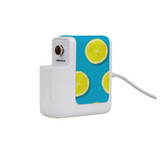 61W Wall Charger Wrap (160mm x 40mm), Paper Leather, Lemon Slices | AddOns | iCoverLover.com.au