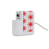 Wall Charger Wrap in 2 Sizes, Paper Leather, Red Suns | AddOns | iCoverLover.com.au