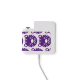 Wall Charger Wrap in 2 Sizes, Paper Leather, Purple Tigers | AddOns | iCoverLover.com.au