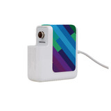 61W Wall Charger Wrap (160mm x 40mm), Paper Leather, Lined Rainbow | AddOns | iCoverLover.com.au