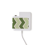 Wall Charger Wrap in 2 Sizes, Paper Leather, Green ZigZag | AddOns | iCoverLover.com.au