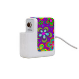 61W Wall Charger Wrap (160mm x 40mm), Paper Leather, Purple Floral Design | AddOns | iCoverLover.com.au