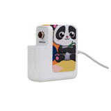 61W Wall Charger Wrap (160mm x 40mm), Paper Leather, Panda Bear | AddOns | iCoverLover.com.au