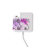 Wall Charger Wrap in 2 Sizes, Paper Leather, One Line Faces | AddOns | iCoverLover.com.au
