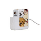 61W Wall Charger Wrap (160mm x 40mm), Paper Leather, Illustrated Puppies | AddOns | iCoverLover.com.au