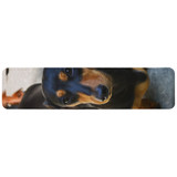 Wall Charger Wrap in 2 Sizes, Paper Leather, Black N Tan Daschund | AddOns | iCoverLover.com.au