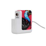 61W Wall Charger Wrap (160mm x 40mm), Paper Leather, Cassowary Portrait | AddOns | iCoverLover.com.au