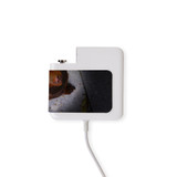 Wall Charger Wrap in 2 Sizes, Paper Leather, Portrait Of Tan Daschund | AddOns | iCoverLover.com.au