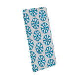 1 or 2 Card Slot Wallet Adhesive AddOn, Paper Leather, Blue Snowflakes | AddOns | iCoverLover.com.au