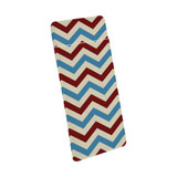 1 or 2 Card Slot Wallet Adhesive AddOn, Paper Leather, Blue RedZigZag | AddOns | iCoverLover.com.au