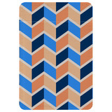 1 or 2 Card Slot Wallet Adhesive AddOn, Paper Leather, Blue Orange ZigZag | AddOns | iCoverLover.com.au