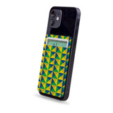 1 or 2 Card Slot Wallet Adhesive AddOn, Paper Leather, Abstract Brazilian Flag | AddOns | iCoverLover.com.au