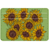 1 or 2 Card Slot Wallet Adhesive AddOn, Paper Leather, Sunflowers | AddOns | iCoverLover.com.au