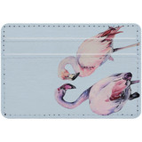 1 or 2 Card Slot Wallet Adhesive AddOn, Paper Leather, Flamingo Couple | AddOns | iCoverLover.com.au