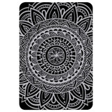 1 or 2 Card Slot Wallet Adhesive AddOn, Paper Leather, Whitish Mandala | AddOns | iCoverLover.com.au