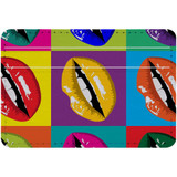1 or 2 Card Slot Wallet Adhesive AddOn, Paper Leather, Pop Art Lips | AddOns | iCoverLover.com.au