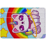 1 or 2 Card Slot Wallet Adhesive AddOn, Paper Leather, Unicorn Cat | AddOns | iCoverLover.com.au