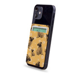 1 or 2 Card Slot Wallet Adhesive AddOn, Paper Leather, Pug Dog | AddOns | iCoverLover.com.au