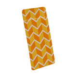 1 Card Slot Wallet Adhesive AddOn, Paper Leather, Zigzag Yellow Orange | AddOns | iCoverLover.com.au