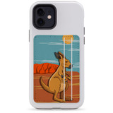 2 Card Slots Wallet Adhesive AddOn, Paper Leather, Kangaroo Illustration | AddOns | iCoverLover.com.au