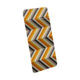 1 Card Slot Wallet Adhesive AddOn, Paper Leather, Zigzag Left Right Yellow | AddOns | iCoverLover.com.au