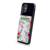 1 or 2 Card Slot Wallet Adhesive AddOn, Paper Leather, Floral Garden | AddOns | iCoverLover.com.au