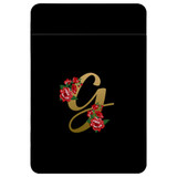 1 or 2 Card Slot Wallet Adhesive AddOn, Paper Leather, Embellished Letter G | AddOns | iCoverLover.com.au