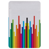 1 or 2 Card Slot Wallet Adhesive AddOn, Paper Leather, Rainbow Bars | AddOns | iCoverLover.com.au