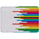 1 or 2 Card Slot Wallet Adhesive AddOn, Paper Leather, Rainbow Bars | AddOns | iCoverLover.com.au