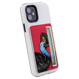 1 or 2 Card Slot Wallet Adhesive AddOn, Paper Leather, Cassowary Portrait | AddOns | iCoverLover.com.au
