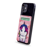 1 or 2 Card Slot Wallet Adhesive AddOn, Paper Leather, Cute Unicorn | AddOns | iCoverLover.com.au