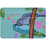 1 or 2 Card Slot Wallet Adhesive AddOn, Paper Leather, Birds In Love | AddOns | iCoverLover.com.au