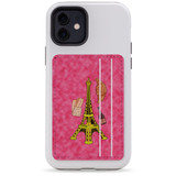 2 Card Slots Wallet Adhesive AddOn, Paper Leather, Eiffel Tower | AddOns | iCoverLover.com.au