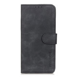 For Google Pixel 7a Case, Retro PU Leather Wallet Folio Cover, Stand, Black | Wallet Cases | iCoverLover.com.au