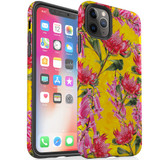 For iPhone 11 Pro Case Tough Protective Cover Flower Pattern