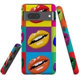 For Google Pixel 7 Case Tough Protective Cover Pop Art Lips