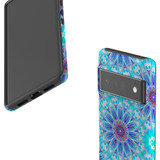 For Google Pixel 7, 6 Pro Case Tough Protective Cover Psychedelic Blues