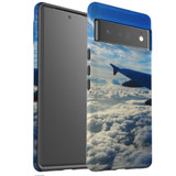 For Google Pixel 7, 6 Pro Case Tough Protective Cover Sky Clouds From Plane