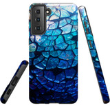 Samsung Galaxy S21 Case, Tough Protective Back Cover, Blue Mirror | iCoverLover.com.au | Phone Cases