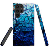 For Samsung Galaxy S22 Ultra Case, Protective Back Cover, Blue Mirror | Shielding Cases | iCoverLover.com.au