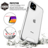 iCoverLover For iPhone 11 Case & [2-Pack] Tempered Glass Screen Protectors, Clear