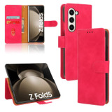 For Samsung Galaxy Z Fold5 5G Case, Luxury PU Leather Flip Cover, Magnetic Closure, Rose Red | iCoverLover Australia