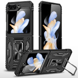 For Samsung Galaxy Z Flip5 5G Case, Dual-Layer PC & TPU Armor with Camera Protection Shield, Black | iCoverLover Australia