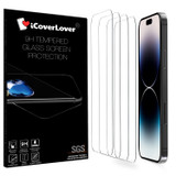 iCoverLover [4-Pack] For iPhone 15 Plus Tempered Glass Screen Protector | iCoverLover