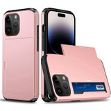 For iPhone 15 Pro Case, Durable Protective Card Slot Shockproof Cover, Rose Gold | iCoverLover Australia